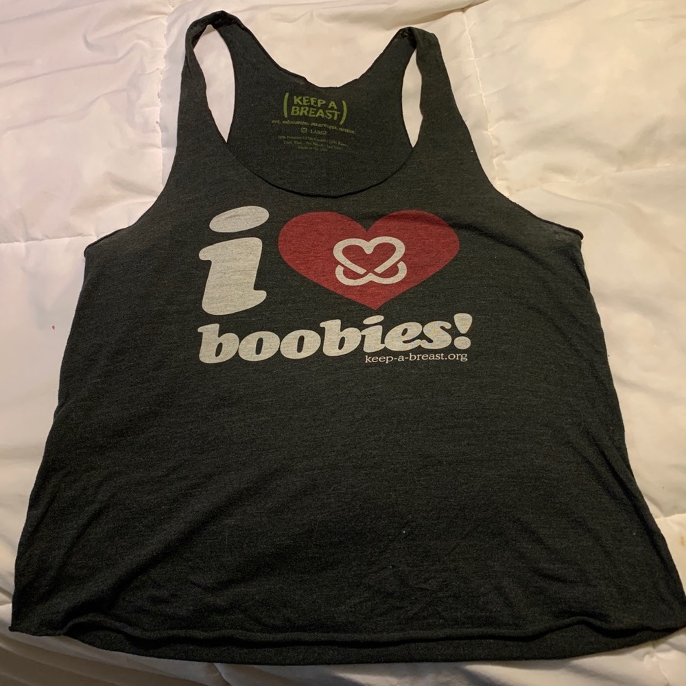 Keep-a-Breast I Heart Boobies tank